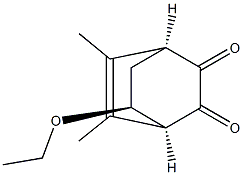 Bicyclo[2.2.2]oct-5-ene-2,3-dione, 7-ethoxy-5,6-dimethyl-, (1R,4R,7R)-rel- (9CI) Struktur