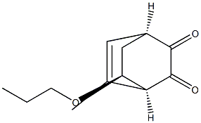 Bicyclo[2.2.2]oct-5-ene-2,3-dione, 5-methyl-8-propoxy-, (1R,4R,8R)-rel- (9CI) Struktur