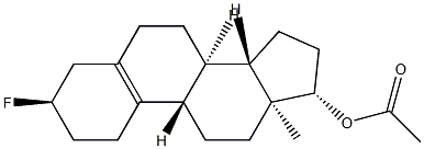 3α-Fluoroestr-5(10)-en-17β-ol acetate Struktur