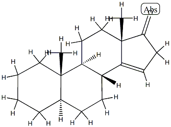 5α-Androst-14-en-17-one Struktur