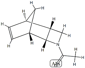 3-Azatricyclo[4.2.1.02,5]non-7-ene, 3-acetyl-, (1R,2S,5S,6S)-rel- (9CI) Struktur