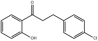 1-Propanone, 3-(4-chlorophenyl)-1-(2-hydroxyphenyl)- Struktur