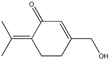 2-Cyclohexen-1-one,3-(hydroxymethyl)-6-(1-methylethylidene)-(9CI) Struktur