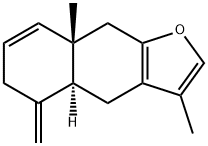 (4aS)-4,4a,5,6,8a,9-Hexahydro-3,8aβ-dimethyl-5-methylenenaphtho[2,3-b]furan Struktur