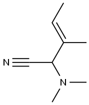 3-Pentenenitrile,2-(dimethylamino)-3-methyl-(9CI) Struktur