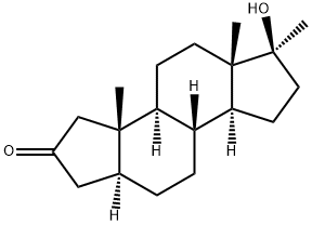 17β-Hydroxy-17α-methyl-A-nor-5α-androstan-2-one Struktur