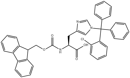 Fmoc-His(Clt)-OH 結(jié)構(gòu)式