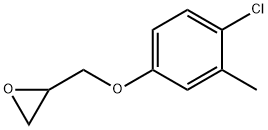 2-(4-chloro-3-methylphenoxymethyl)oxirane Struktur