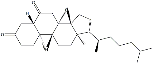 5α-Cholestane-3,6-dione Struktur