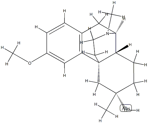 3-Methoxy-6,17-dimethylmorphinan-6α-ol Struktur