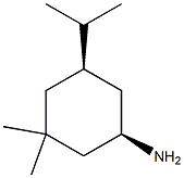 Cyclohexanamine, 3,3-dimethyl-5-(1-methylethyl)-, (1R,5R)-rel- (9CI) Struktur