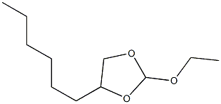 1,3-Dioxolane,2-ethoxy-4-hexyl-(9CI) Struktur