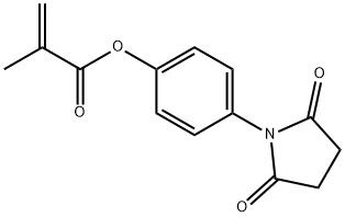 4-(2,5-dioxo-1-pyrrolidinyl)phenyl 2-methylacrylate Struktur