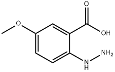 2-hydrazinyl-5-methoxybenzoic acid Struktur