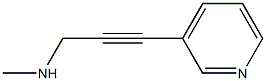 2-Propyn-1-amine,N-methyl-3-(3-pyridinyl)-(9CI) Struktur