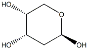 2-Deoxy-β-D-ribopyranose Struktur