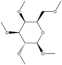 1-O,2-O,3-O,4-O,6-O-Pentamethyl-β-D-galactopyranose Struktur