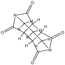 3a,3b,6a,6b-Tetrahydro-2,5-propanocyclobuta[1,2-c:3,4-c']dipyrrole-1,3,4,6-tetrone Struktur