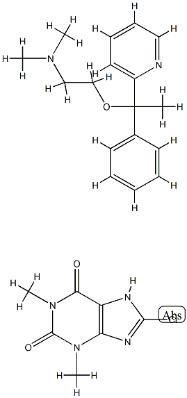 DOXYLAMINE CHLOROTHEOPHYLLINATE Struktur