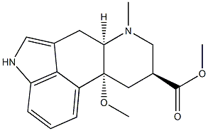 10β-Methoxy-6-methylergoline-8α-carboxylic acid methyl ester Struktur