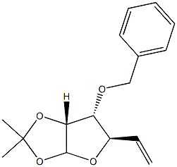 1-O,2-O-Isopropylidene-3-O-benzyl-5,6-dideoxy-5,6-didehydro-α-D-glucofuranose Struktur