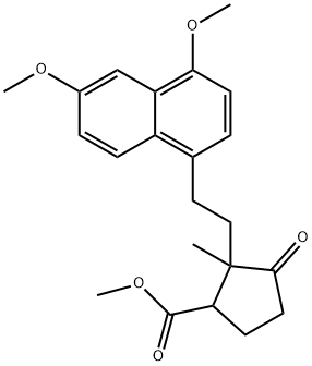 (13ξ)-3,6-Dimethoxy-14-oxo-8,14-secoestra-1,3,5,7,9-pentene-17-carboxylic acid methyl ester Struktur