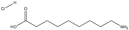 Nonanoic acid,9-amino-, hydrochloride (1:1) Struktur