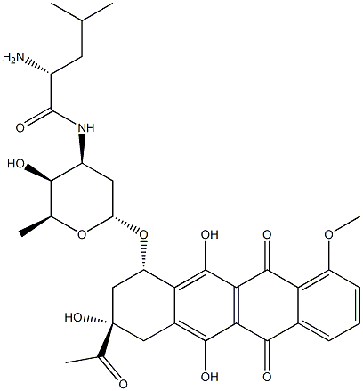 N-leucyldaunorubicin Struktur