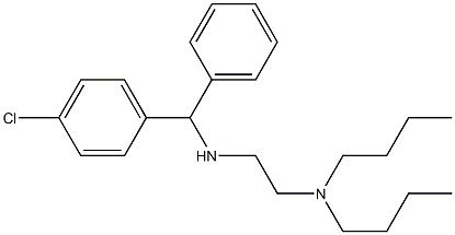 N,N-Dibutyl-N'-[α-(p-chlorophenyl)benzyl]ethylenediamine Struktur