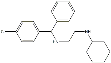 N-[α-(p-Chlorophenyl)benzyl]-N'-cyclohexylethylenediamine Struktur