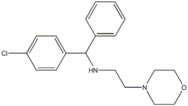 4-[2-[(4-Chloro-α-phenylbenzyl)amino]ethyl]morpholine Struktur