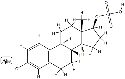 17β-Estradiol 17-Sulfate Potassium Salt Struktur