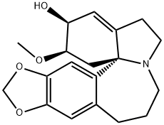 1,6-Didehydro-3β-methoxy-15,16-[methylenebis(oxy)]-11a-homoerythrinan-2β-ol Struktur