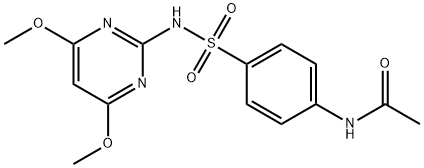 N(4)-acetylsulfadimethoxine Struktur