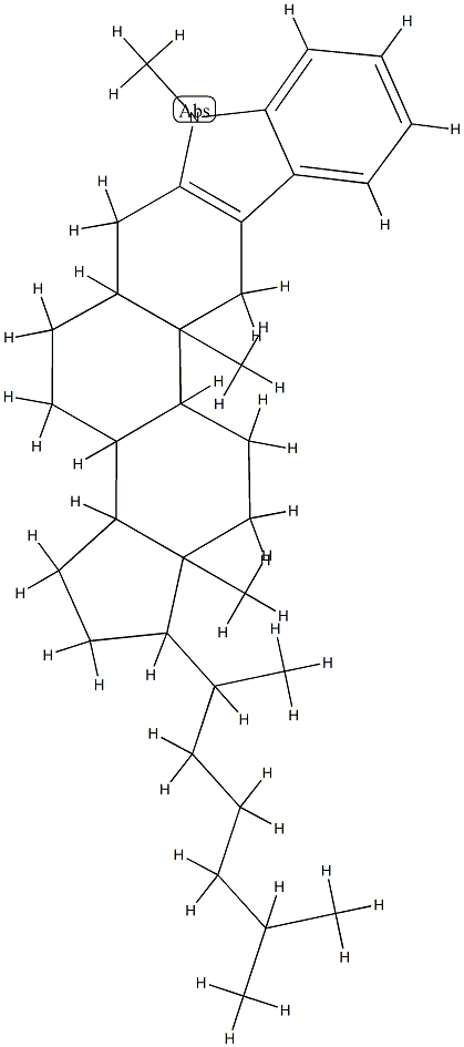 1'-Methyl-1'H-5α-cholest-2-eno[3,2-b]indole Struktur