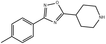 3-(4-methylphenyl)-5-(piperidin-4-yl)-1,2,4-oxadiazole Struktur