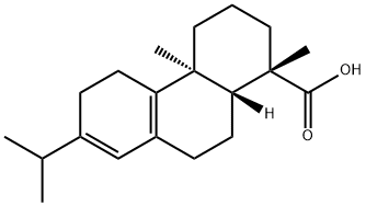 Abieta-8,13-dien-19-oic acid Struktur