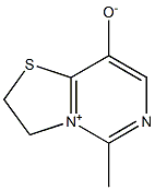 2-methyl-7-thia-3-aza-1-azoniabicyclo[4.3.0]nona-2,4,10-trien-5-olate Struktur