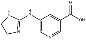 3-Pyridinecarboxylicacid,5-[(4,5-dihydro-1H-imidazol-2-yl)amino]-(9CI) Struktur