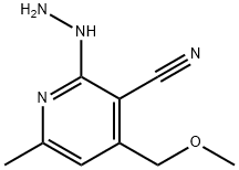 3-Pyridinecarbonitrile,2-hydrazino-4-(methoxymethyl)-6-methyl-(9CI) Struktur