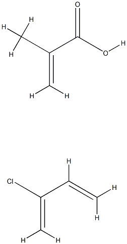 2-Propenoic acid, 2-methyl-, polymer with 2-chloro-1,3-butadiene Struktur