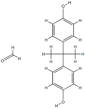 Formaldehyde, polymer with 4,4-(1-methylethylidene)bisphenol Struktur