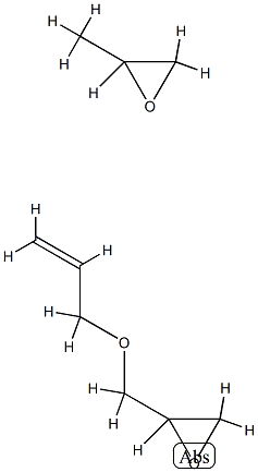 Oxirane, methyl-, polymer with [(2-propenyloxy)methyl]oxirane Struktur