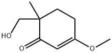 2-Cyclohexen-1-one,6-(hydroxymethyl)-3-methoxy-6-methyl-(9CI) Struktur