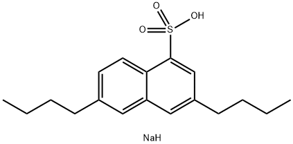 3,6-Dibutyl-1-naphthalenesulfonic acid sodium salt Struktur