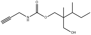 2-(Hydroxymethyl)-2,3-dimethylpentyl=2-propynylcarbamate Struktur