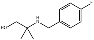 2-{[(4-fluorophenyl)methyl]amino}-2-methylpropan-1-ol Struktur