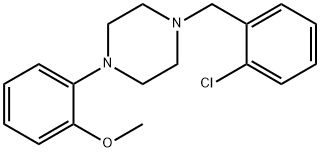 1-(2-chlorobenzyl)-4-(2-methoxyphenyl)piperazine Struktur