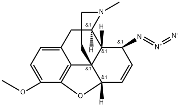 8β-Azido-6,7-didehydro-4,5α-epoxy-3-methoxy-17-methylmorphinan Struktur