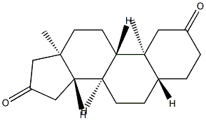 5α-Androstane-2,16-dione Struktur